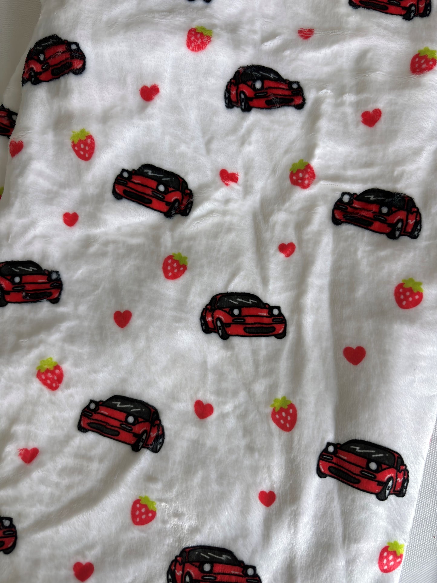 White Strawberry Miata Pajama Pants