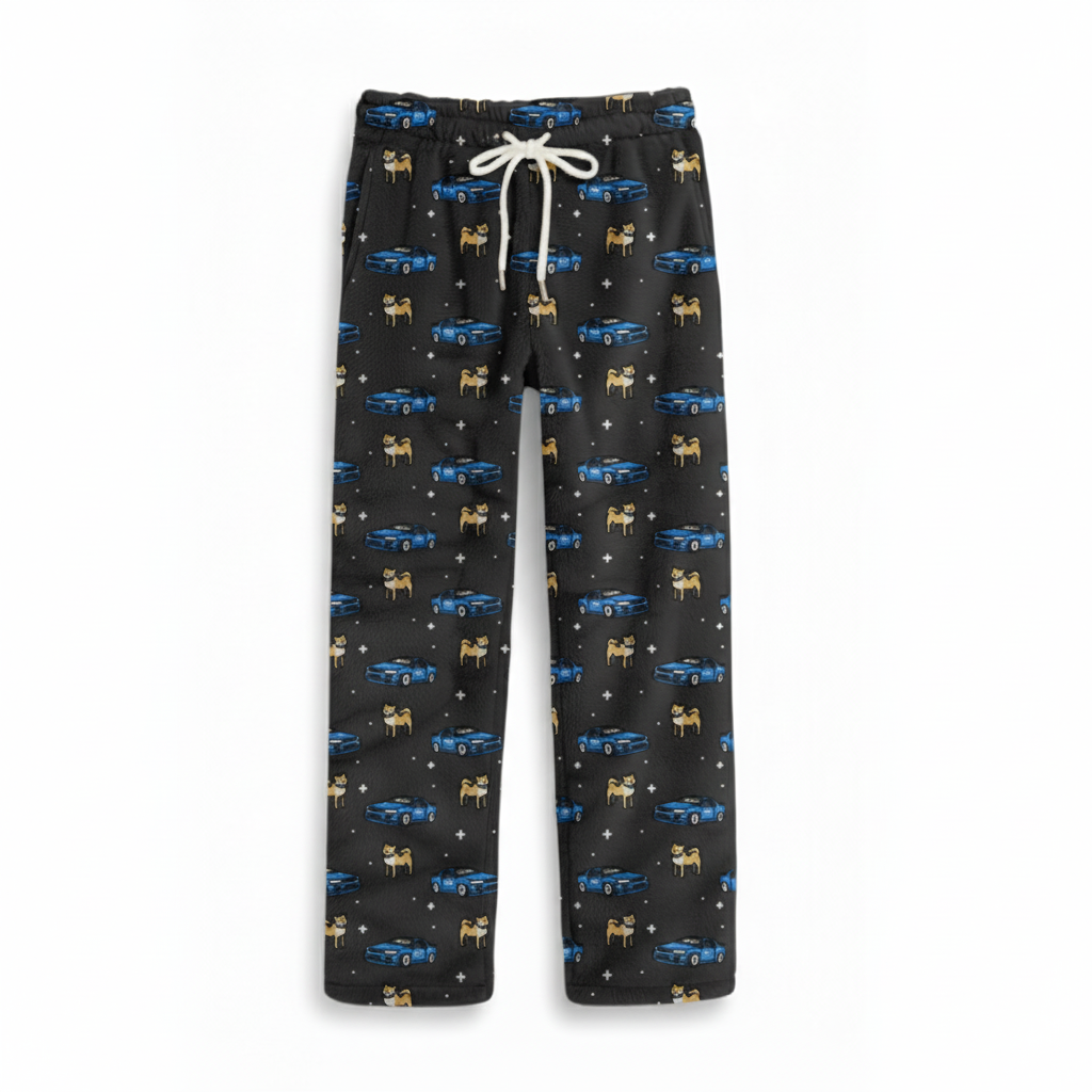 Blue Shiba Skyline R34 Pajama Pants