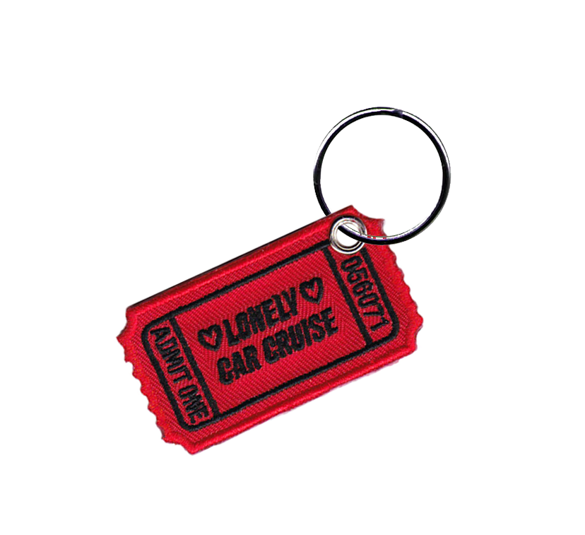 Red Lonely Car Cruise Jet Tag