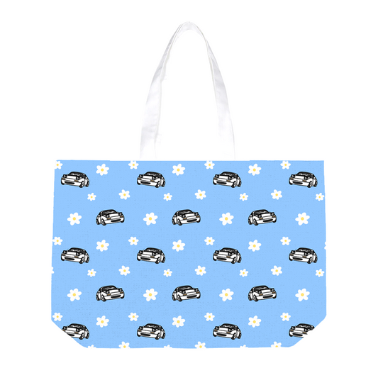 Blue Daisy Miata Totebag