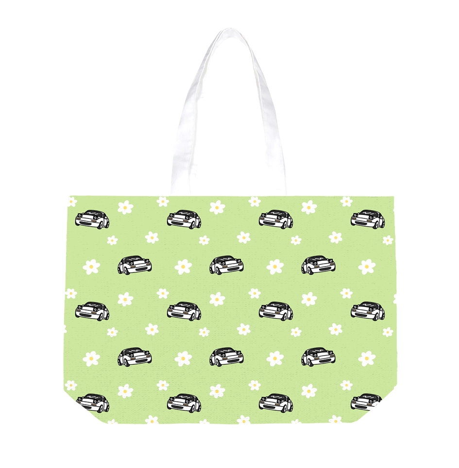 Green Daisy Miata Totebag