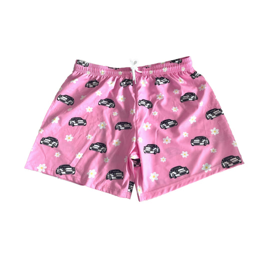 Pink Daisy Miata Shorts