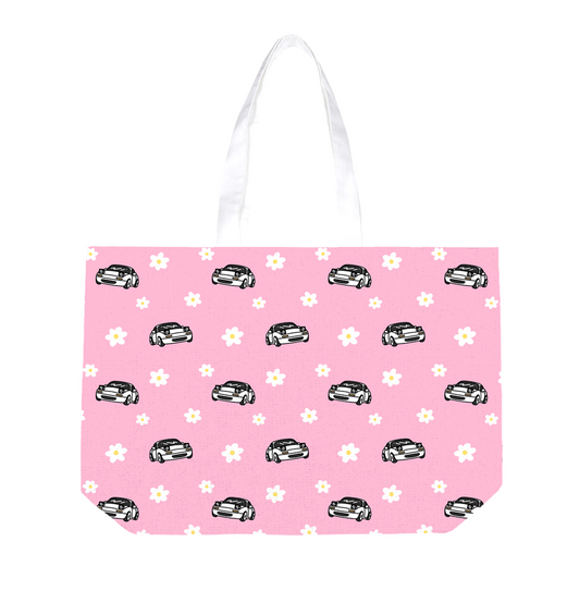 Pink Daisy Miata Totebag