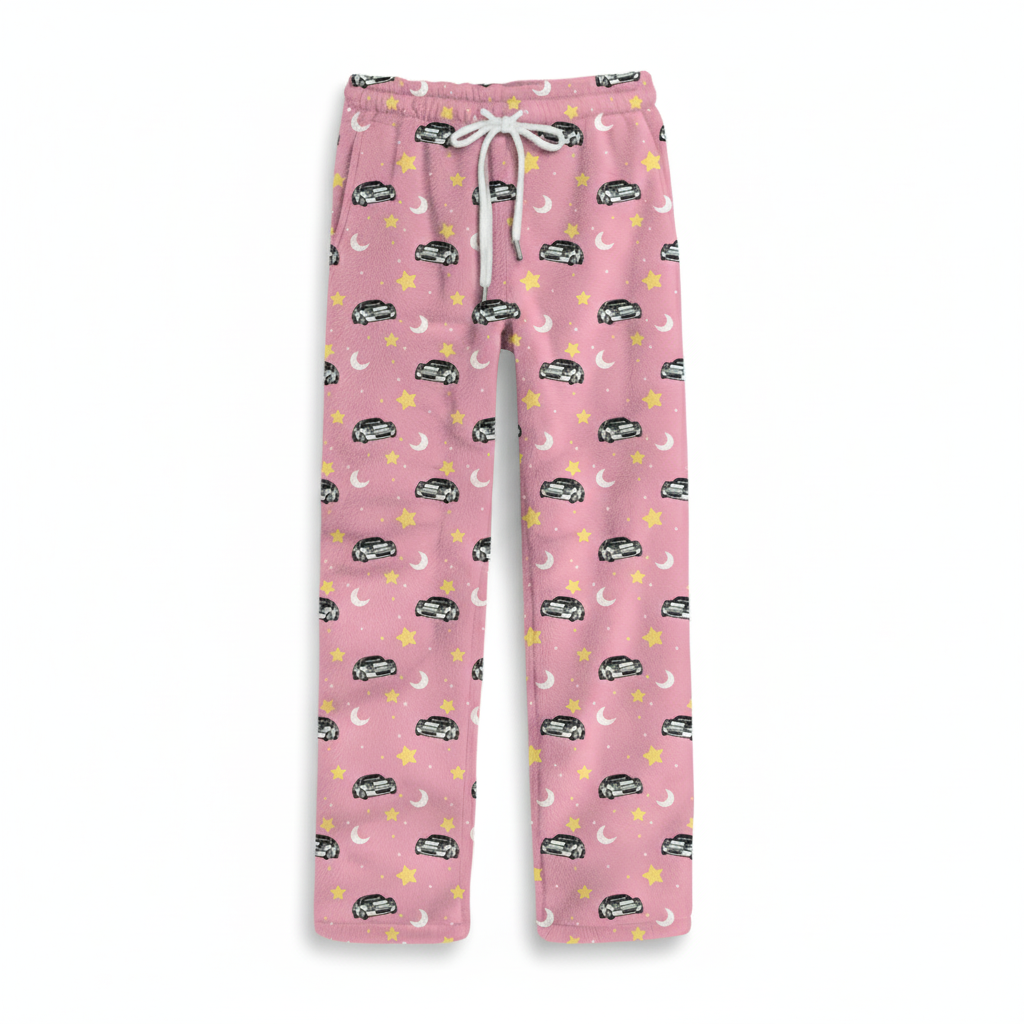 Pink Starry Miata Pajama Pants