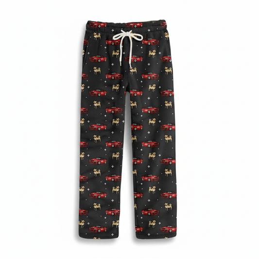 Red Shiba Skyline R34 Pajama Pants