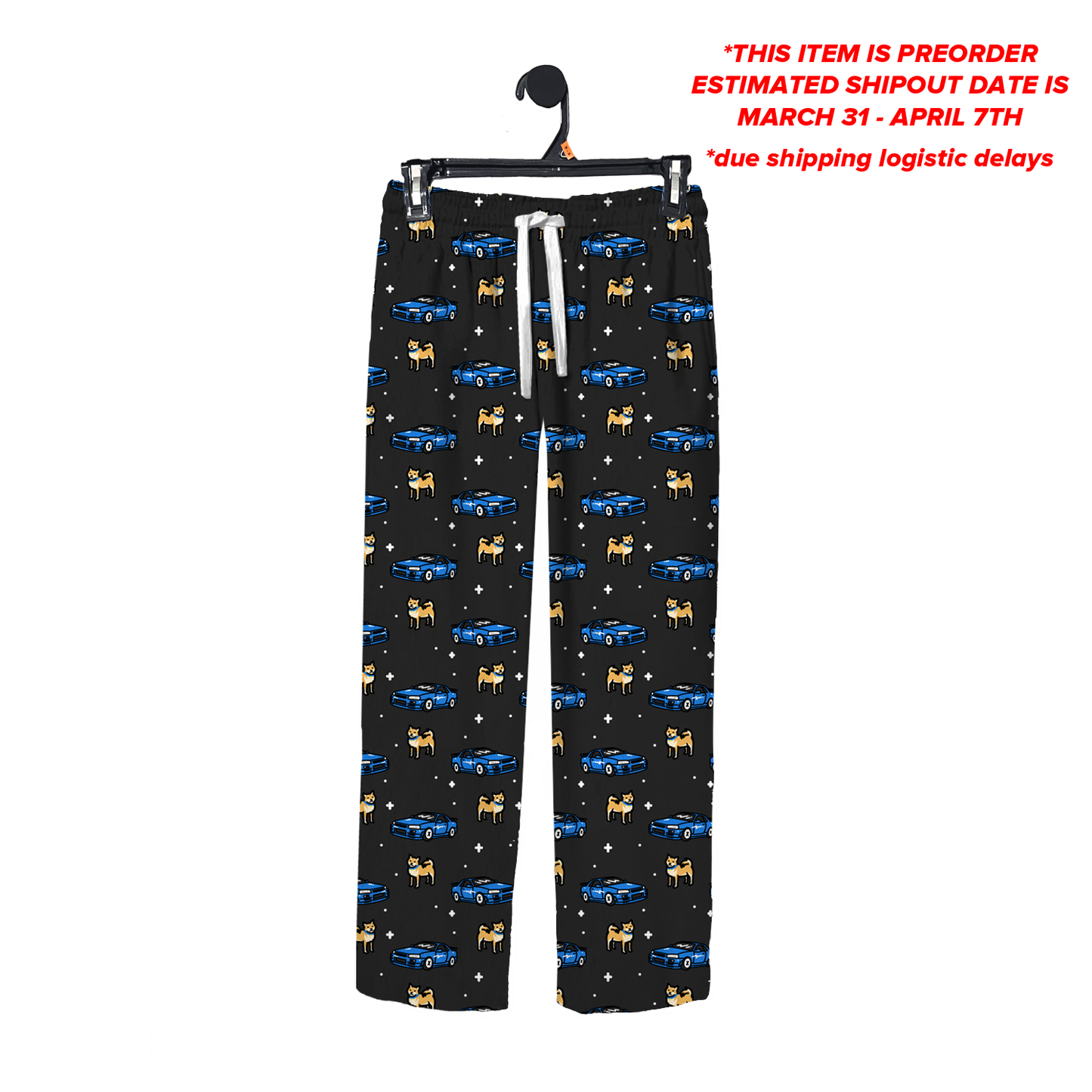 Blue Shiba Skyline R34 Pajama Pants