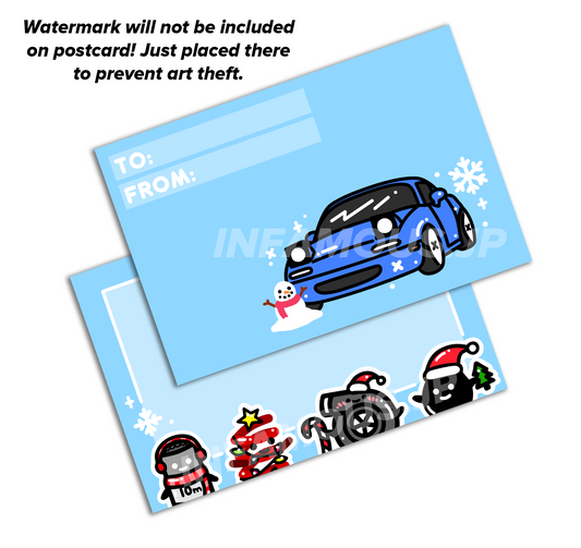 Blue Miata Holiday Card