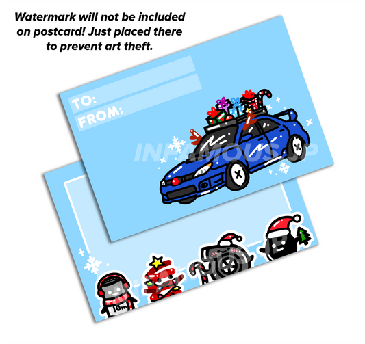 Blue WRX Holiday Card